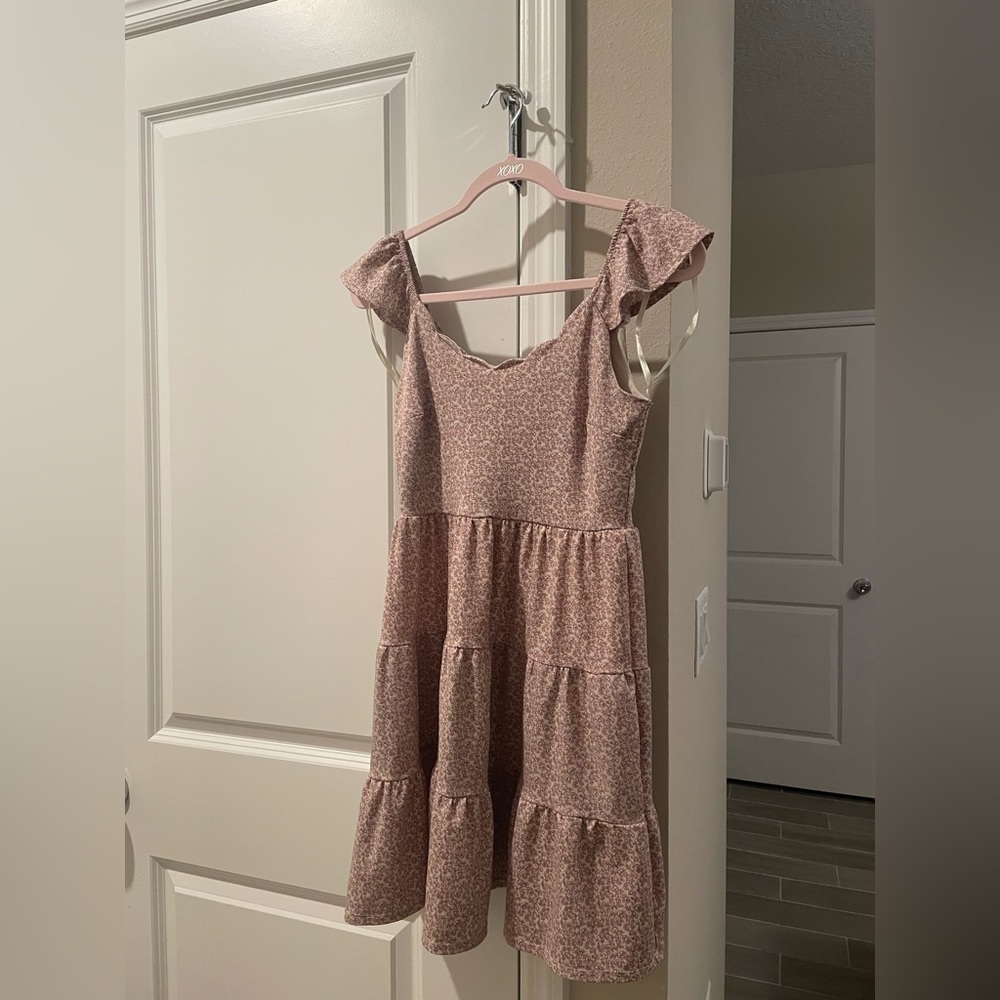 Light pink floral dress